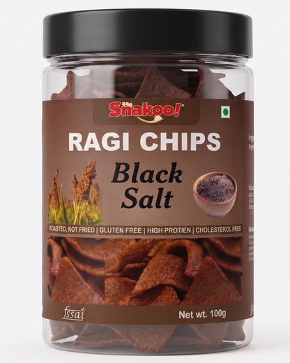 Snakoo Kala Namak Crunch Ragi Chips