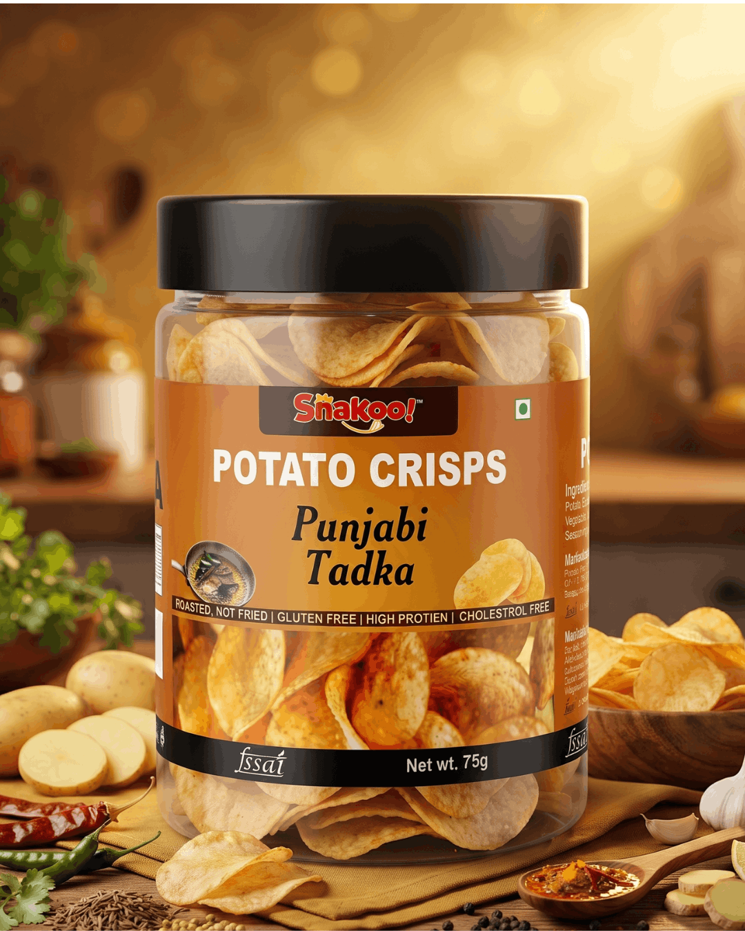 Snakoo Punjabi Tadka Punch Potato Crisps