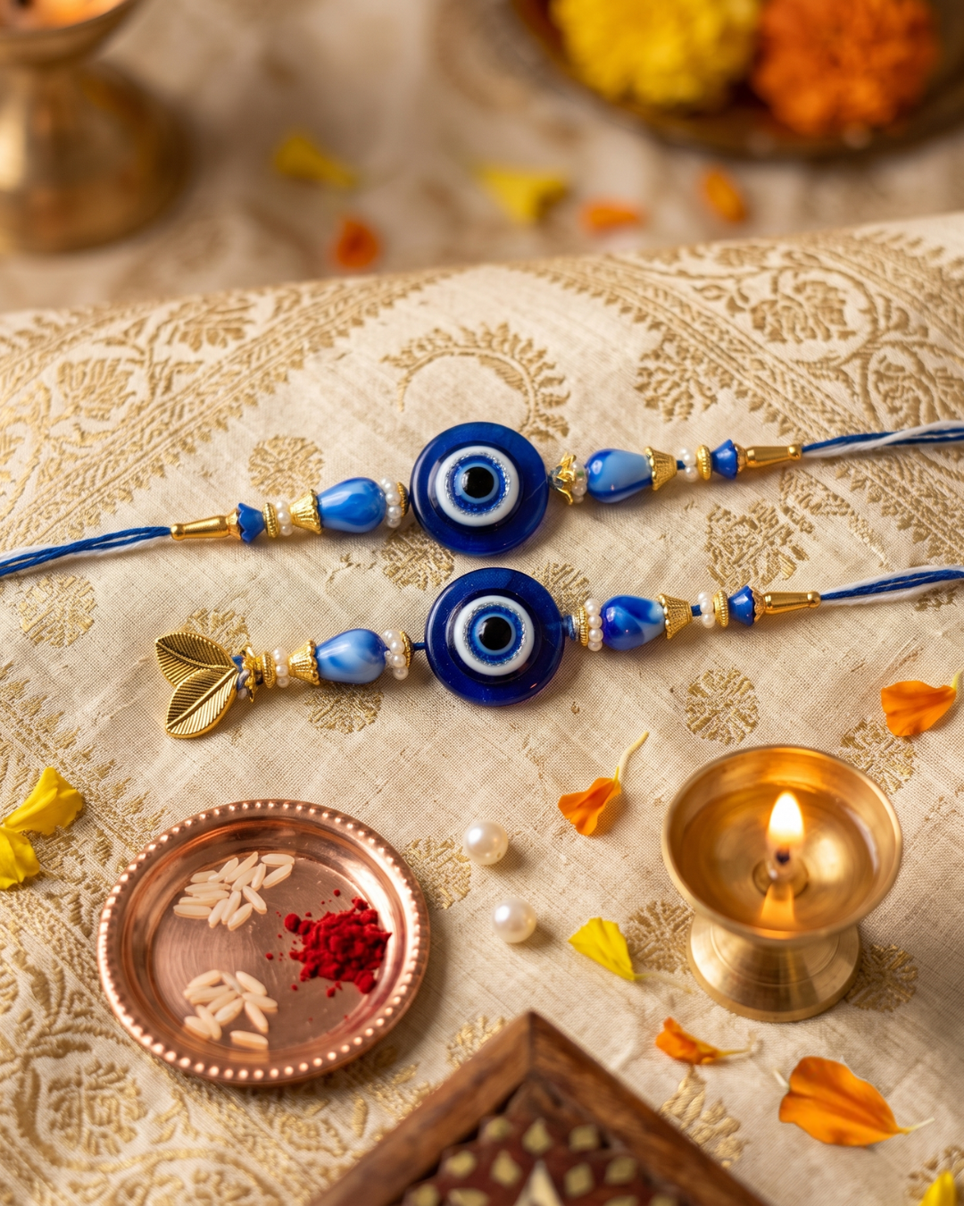 Protective Evil Eye Bhaiya Bhabhi Rakhi