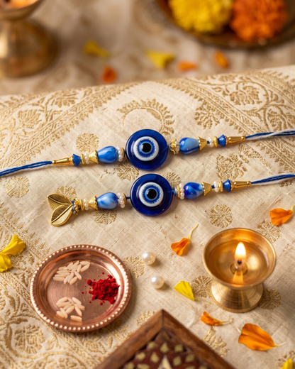 Protective Evil Eye Bhaiya Bhabhi Rakhi