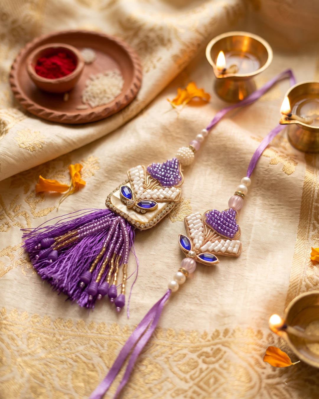 Royal Pearl Bhaiya Bhabhi Rakhi