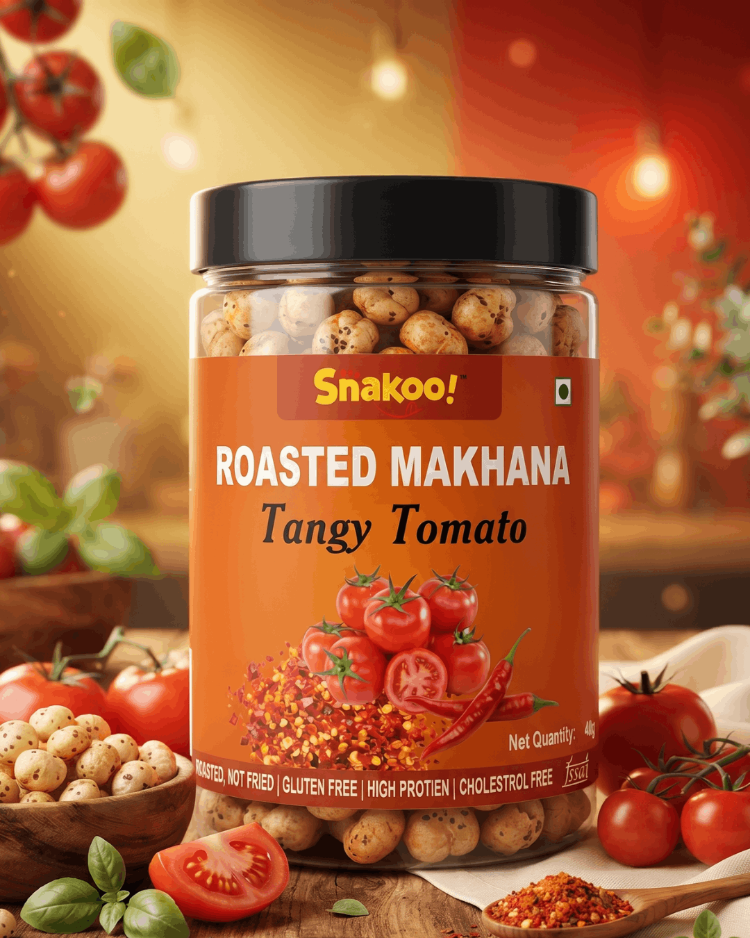 Snakoo Tangy Tomato Blast Roasted Makhana