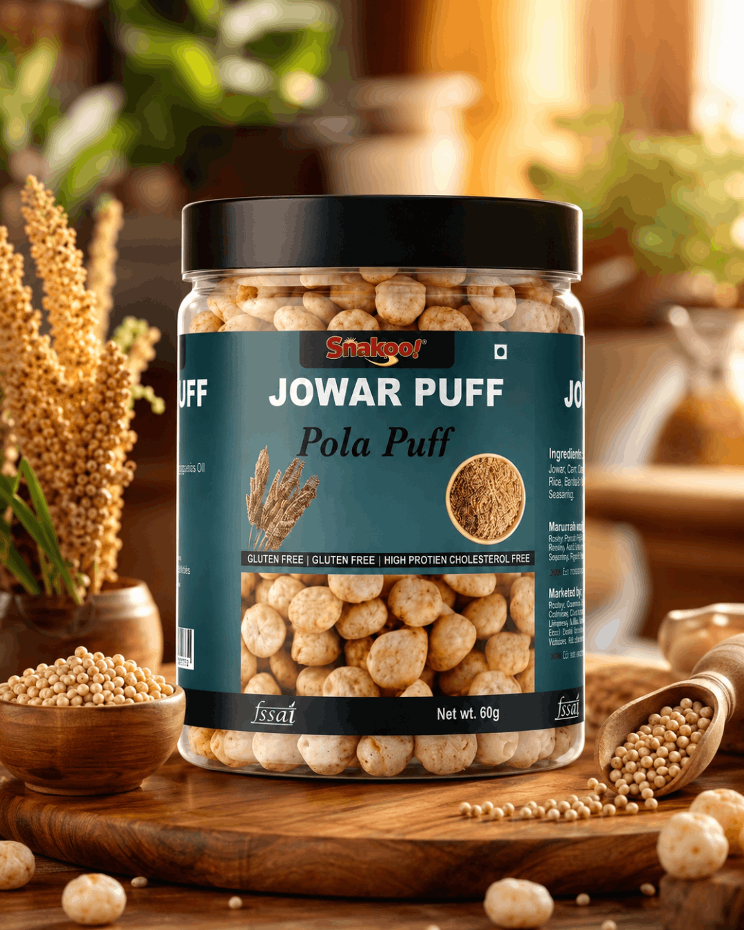 Snakoo Light Pola Puff Jowar Puff