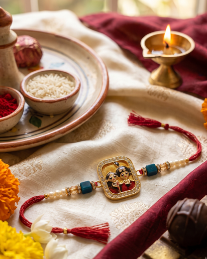 Divine Radha Krishna Rakhi