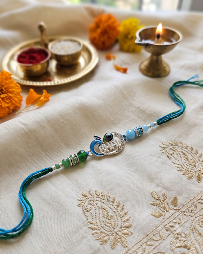 Designer Peacock Bhai Rakhi