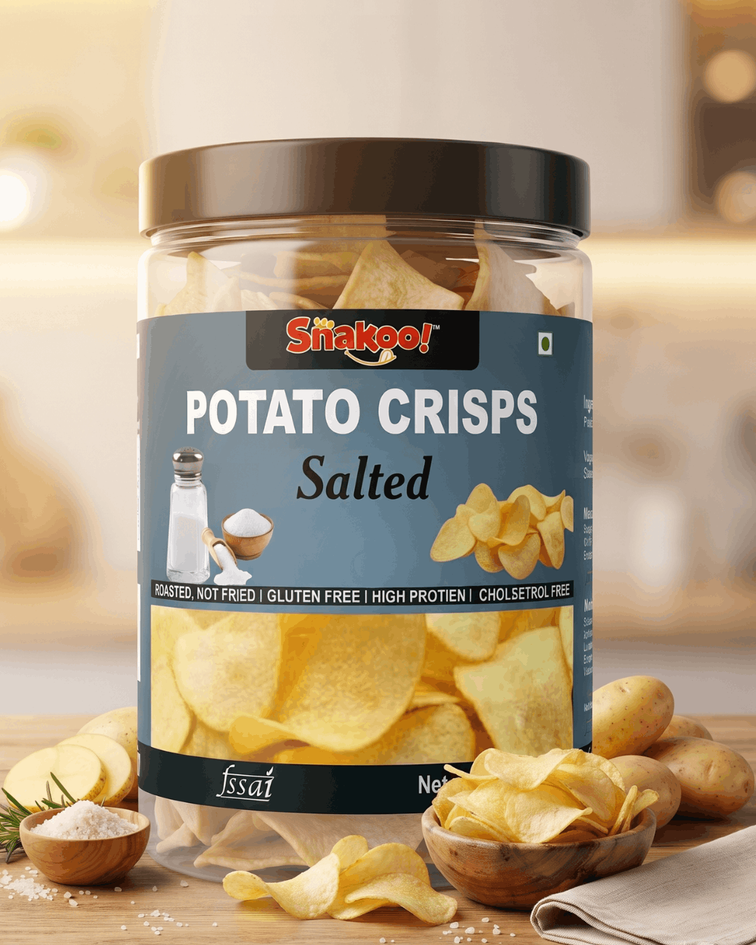 Snakoo Classic Sea Salt Potato Crisps