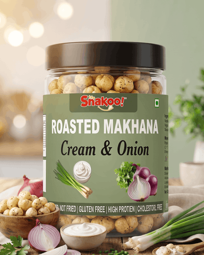 Snakoo Creamy Onion Twist Roasted Makhana