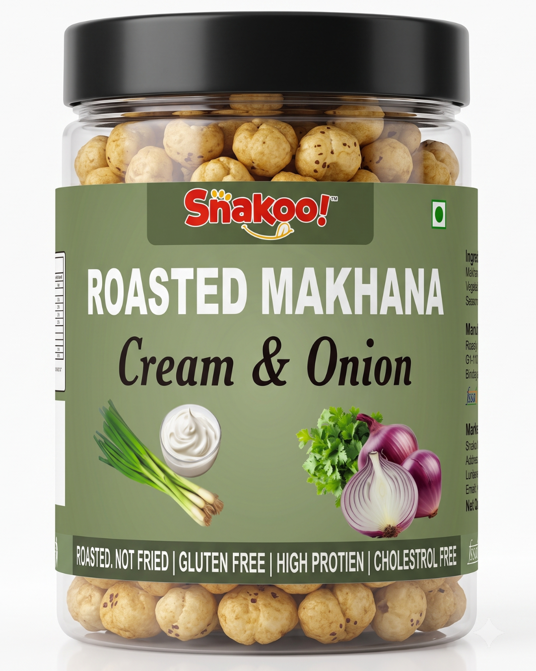 Snakoo Creamy Onion Twist Roasted Makhana