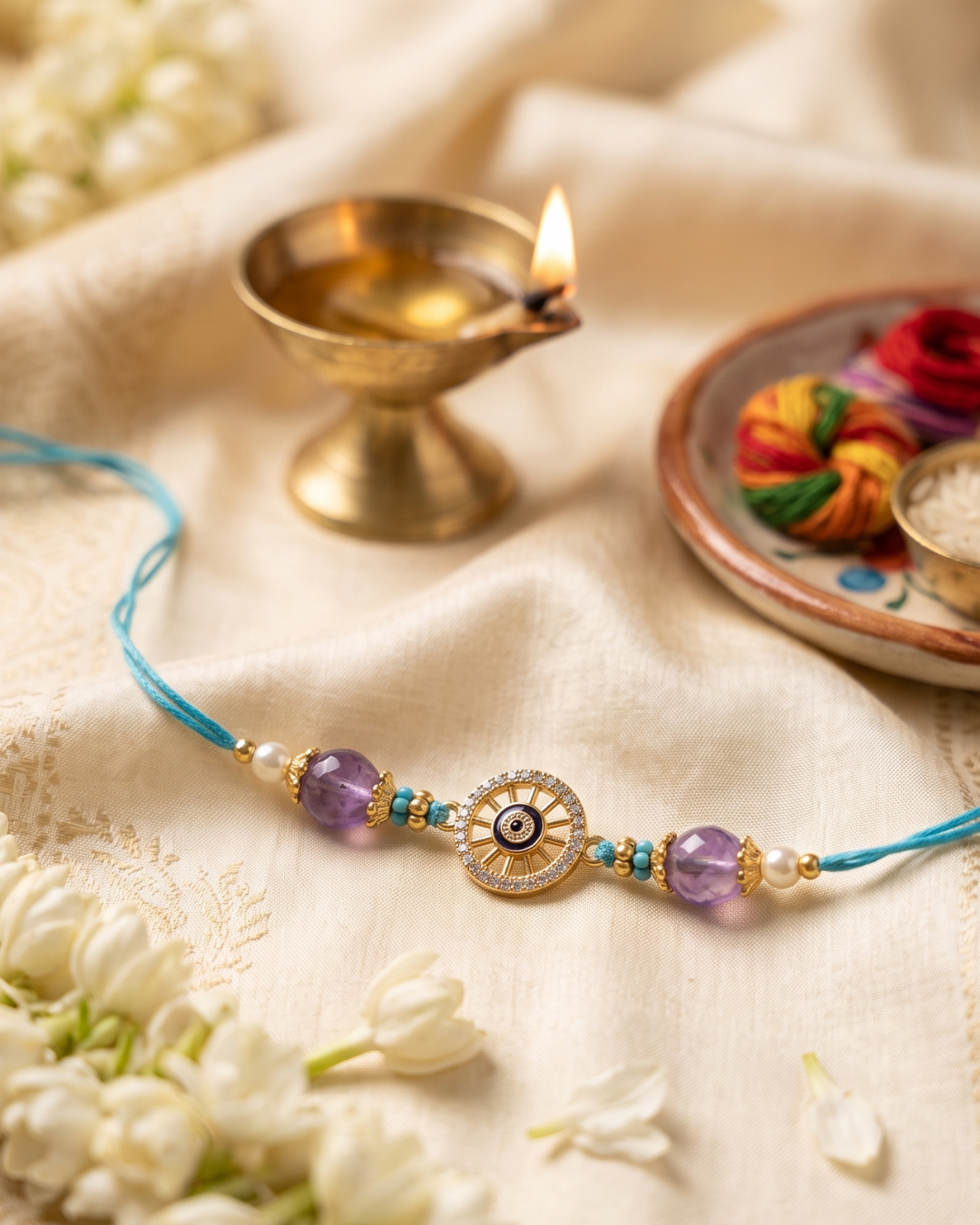 Spiritual Chakra Evil Eye Rakhi