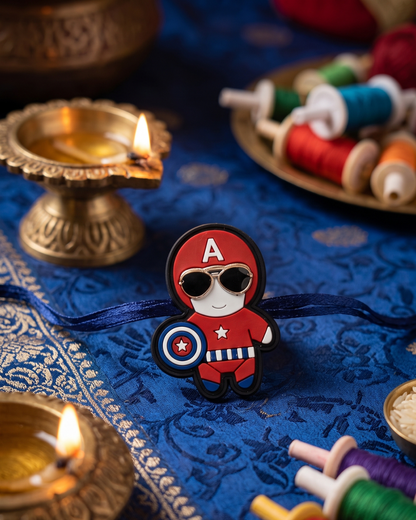 Superhero Captain America Kids Rakhi