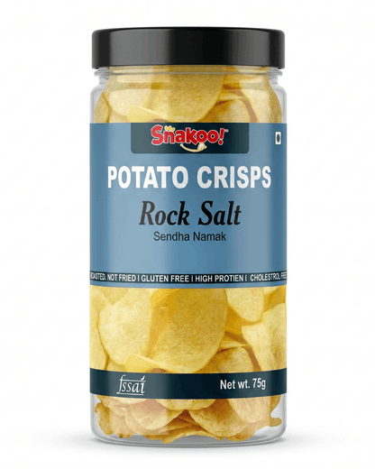 Rock salt patato crisps