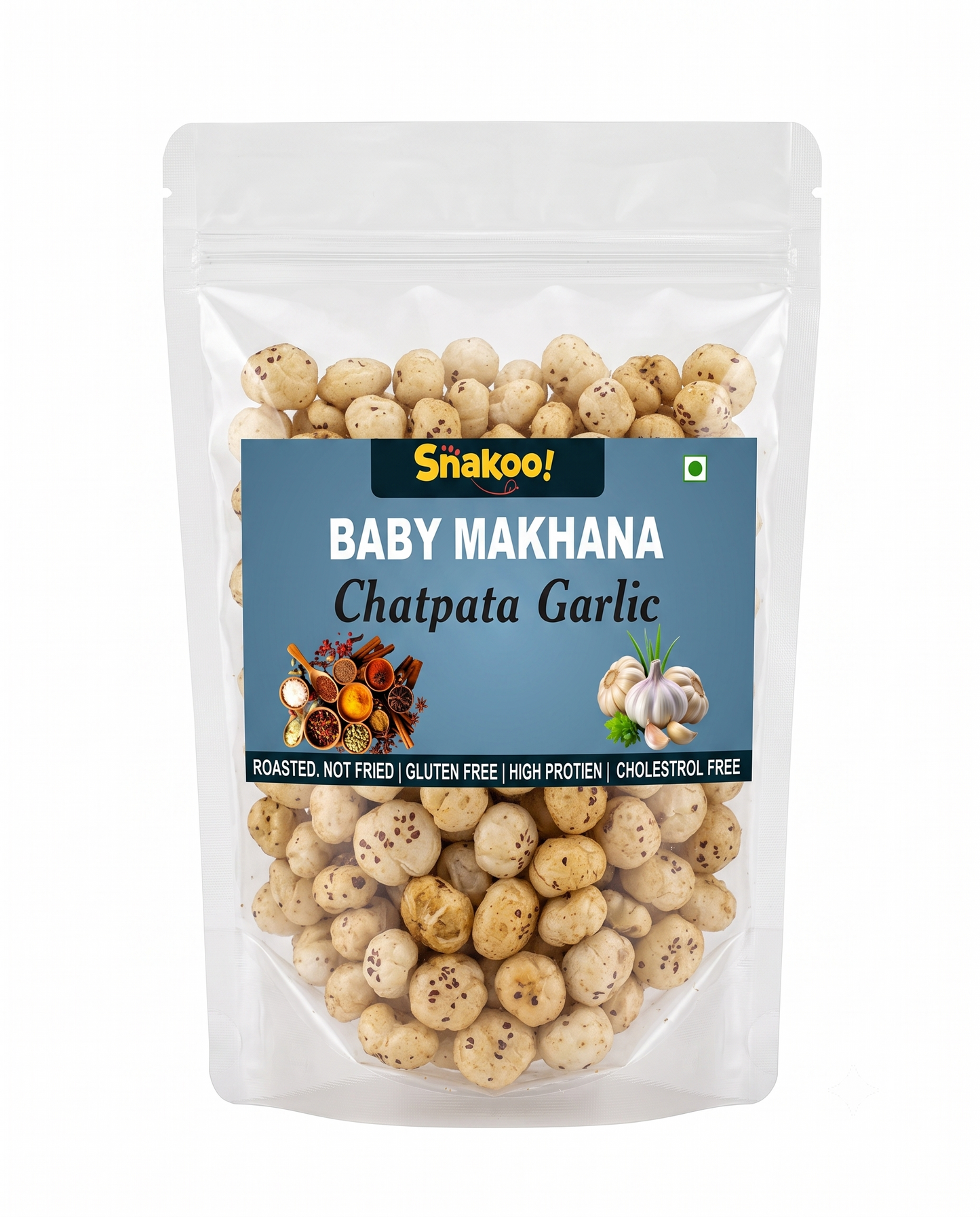 Snakoo Zesty Garlic Chatkara Baby Makhana