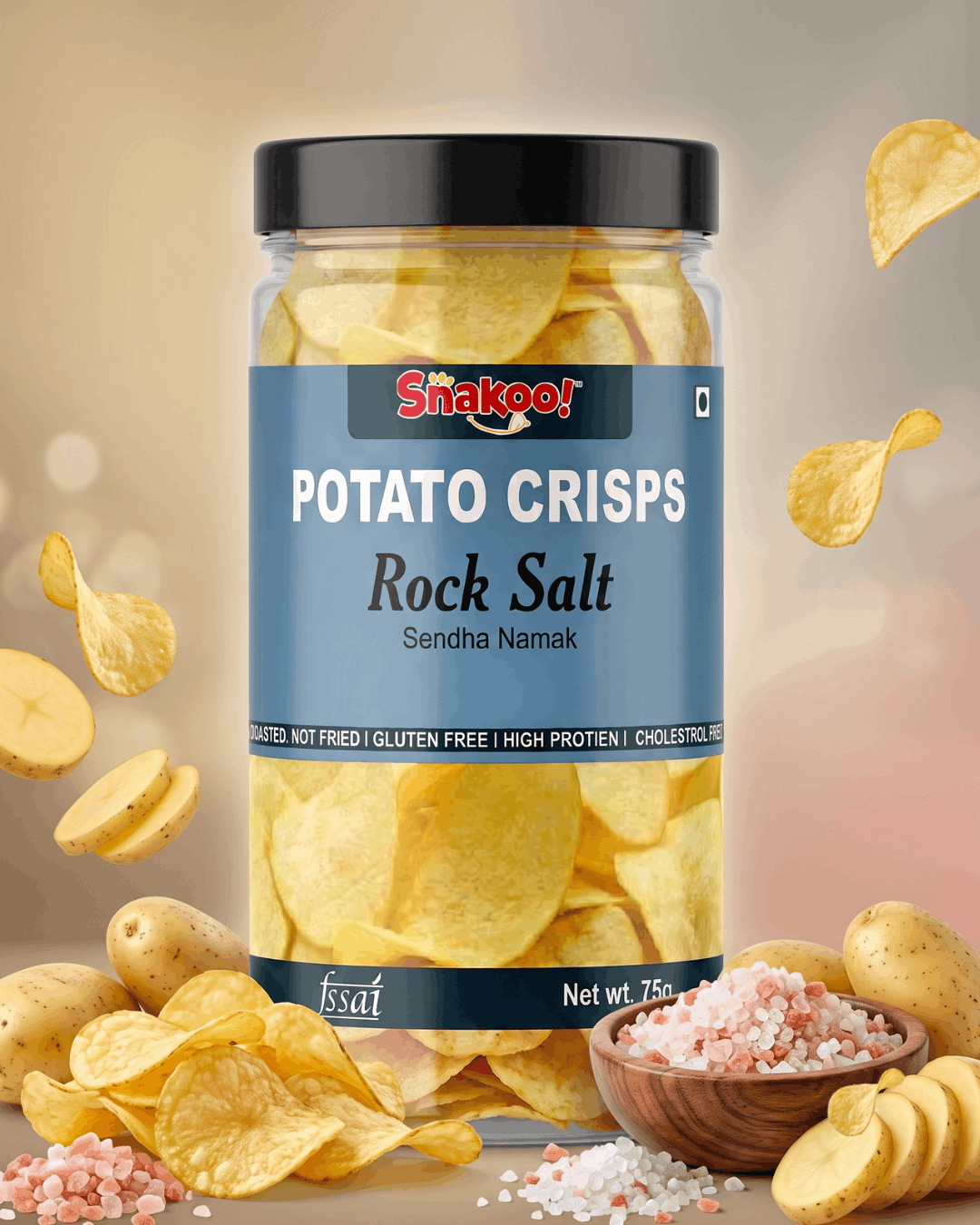 Snakoo Rock salt patato crisps