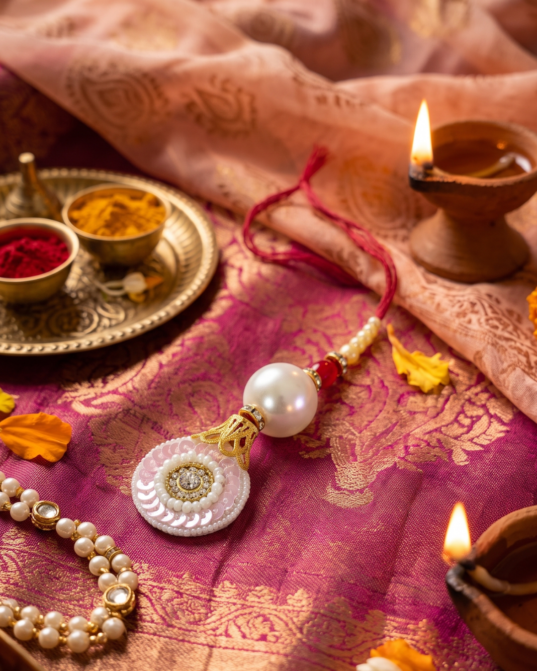 Royal Pearl Rakhi